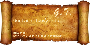 Gerlach Tanázia névjegykártya